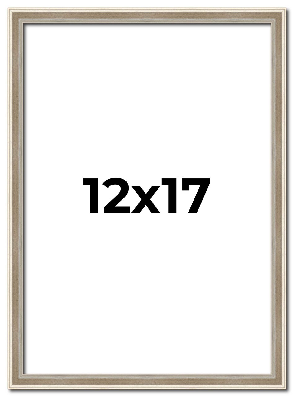 Classic Modern Silver Picture Frame - UV Acrylic, Foam Board Backing, Hanging Hardware
